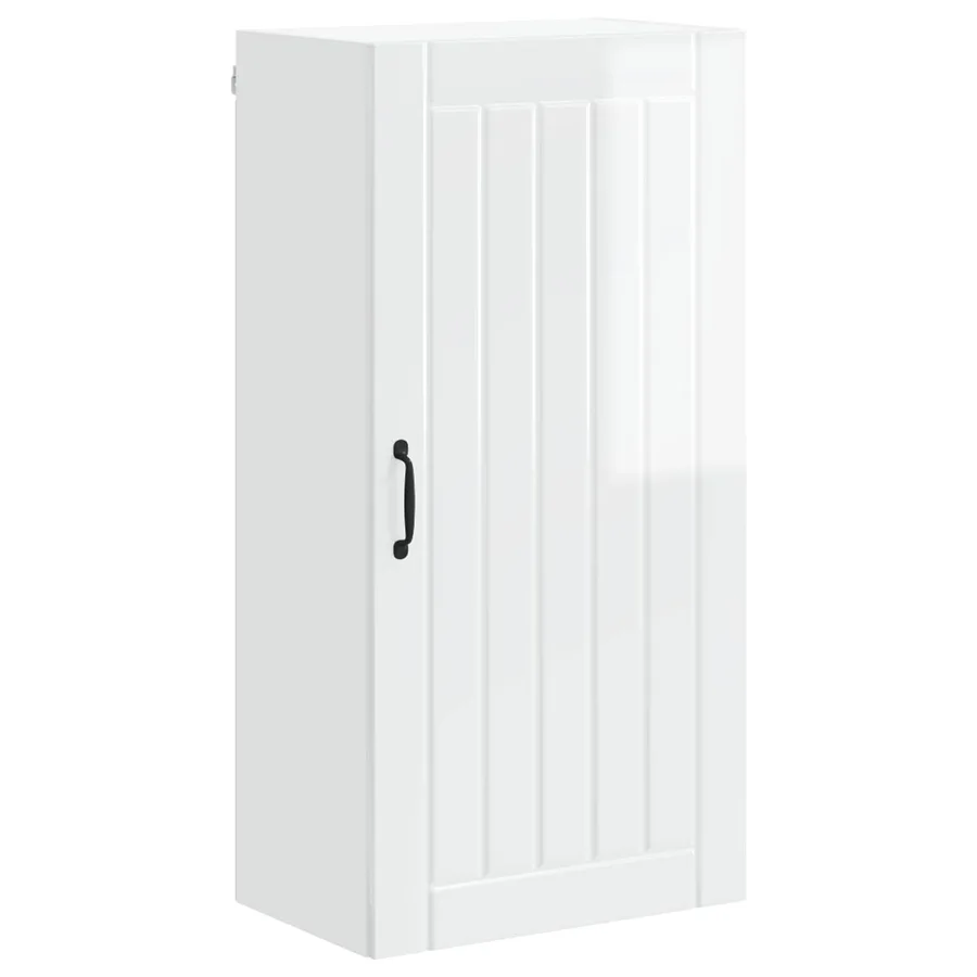 Meuble mural LUCCA Blanc brillant 50 x 31 x 100 cm - 2