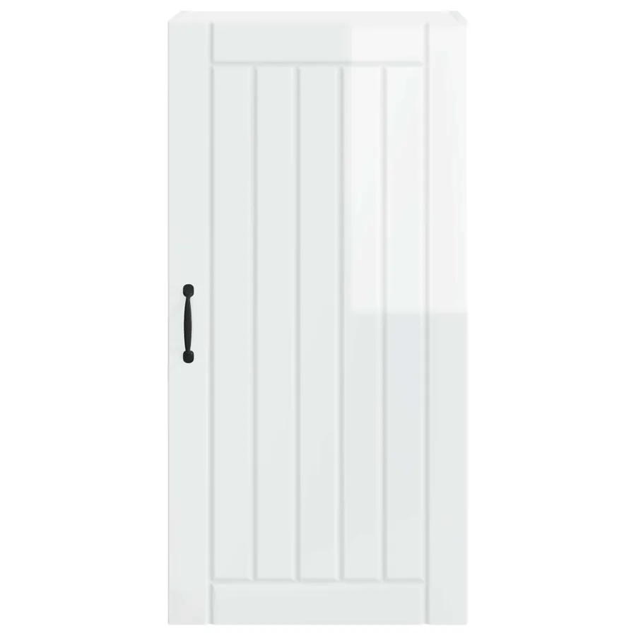Meuble mural LUCCA Blanc brillant 50 x 31 x 100 cm - 6