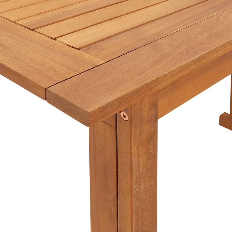 Table de bistro 90x50x75 cm Bois d'acacia massif - 10