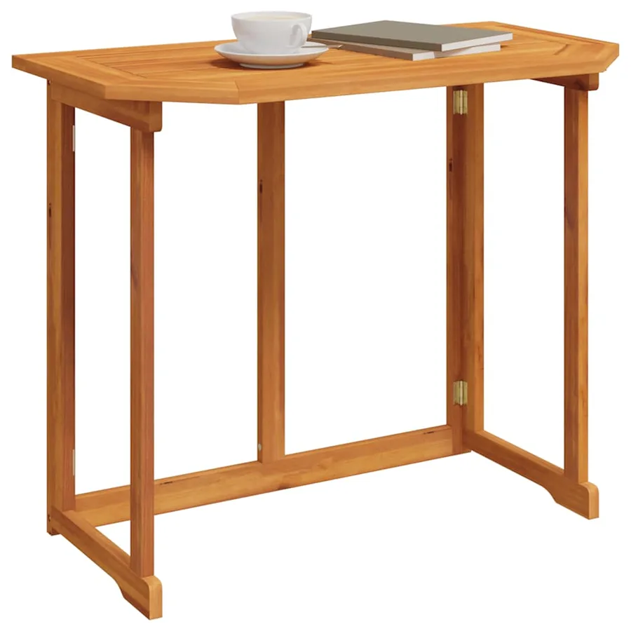 Table de bistro 90x50x75 cm Bois d'acacia massif - 3