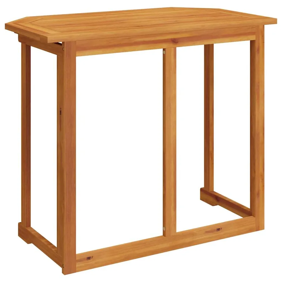 Table de bistro 90x50x75 cm Bois d'acacia massif - 6