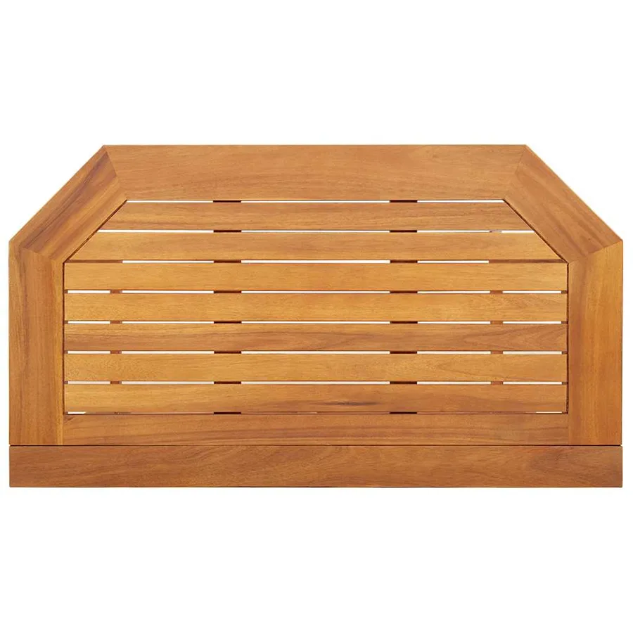 Table de bistro 90x50x75 cm Bois d'acacia massif - 7