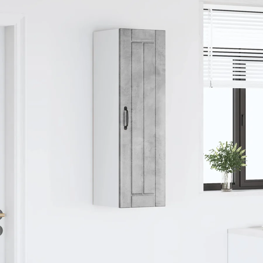 Meuble mural LUCCA Gris béton 30 x 31 x 100 cm - 4