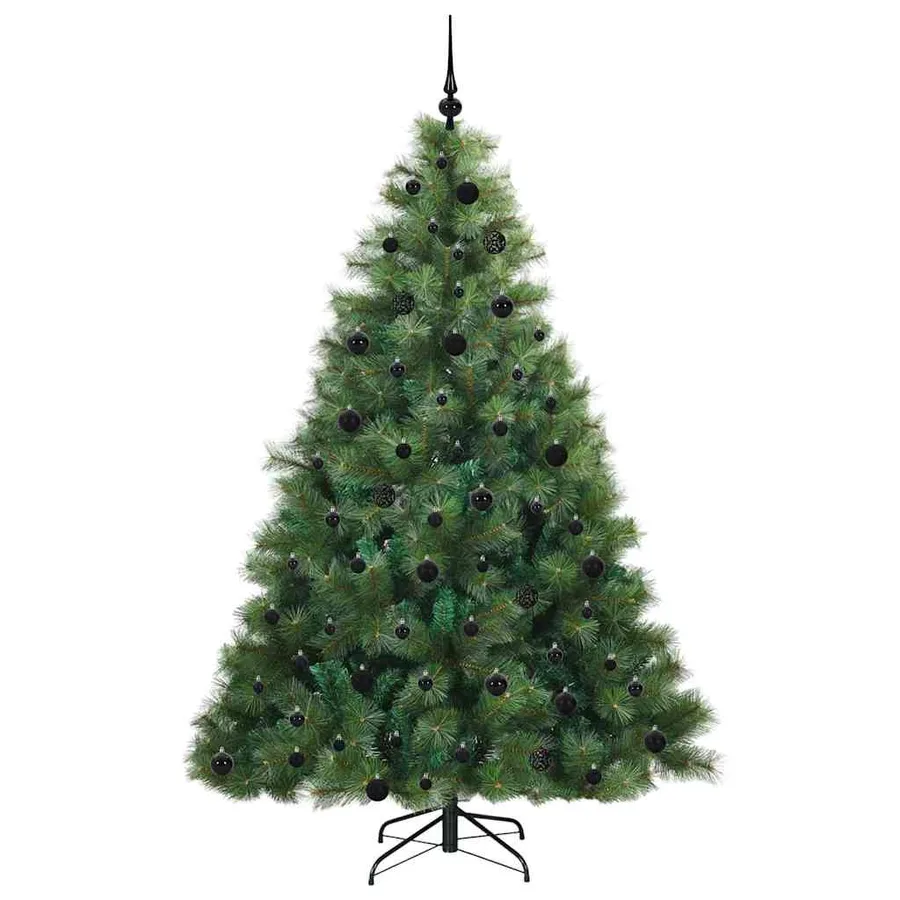Sapin de Noël artificiel avec 300 LED Vert 210 cm PE et PVC - 4