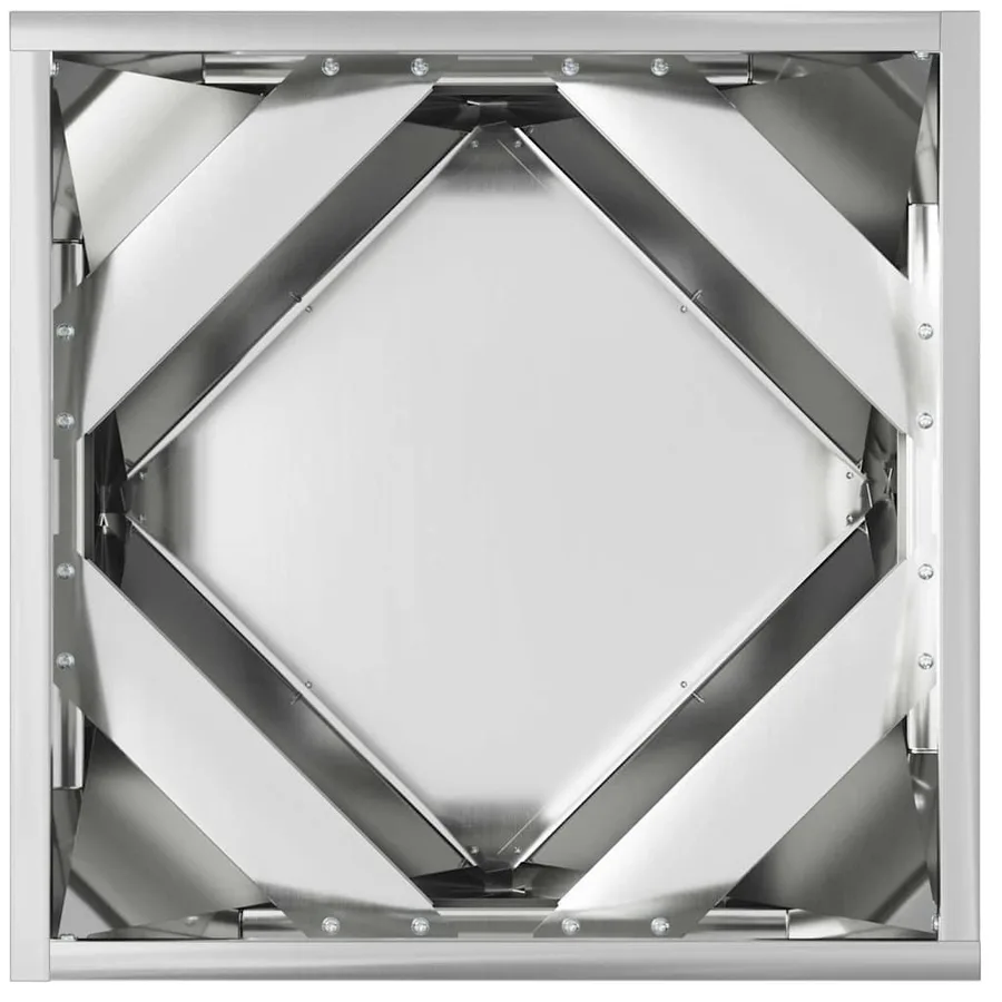Jardinière 2 pc Argent 40 x 40 x 40 cm Acier galvanisé - 7