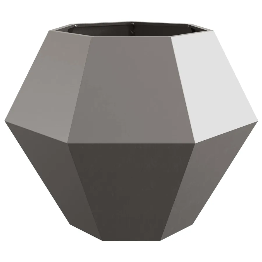 Jardinière 2 pc Rouillé 100 x 100 x 80 cm Acier patiné - 5