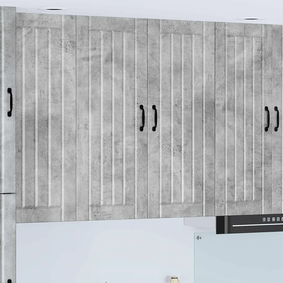 Meuble mural LUCCA Gris béton 80 x 31 x 100 cm