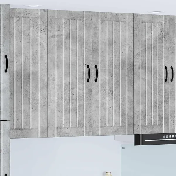 Meuble mural LUCCA Gris béton 80 x 31 x 100 cm