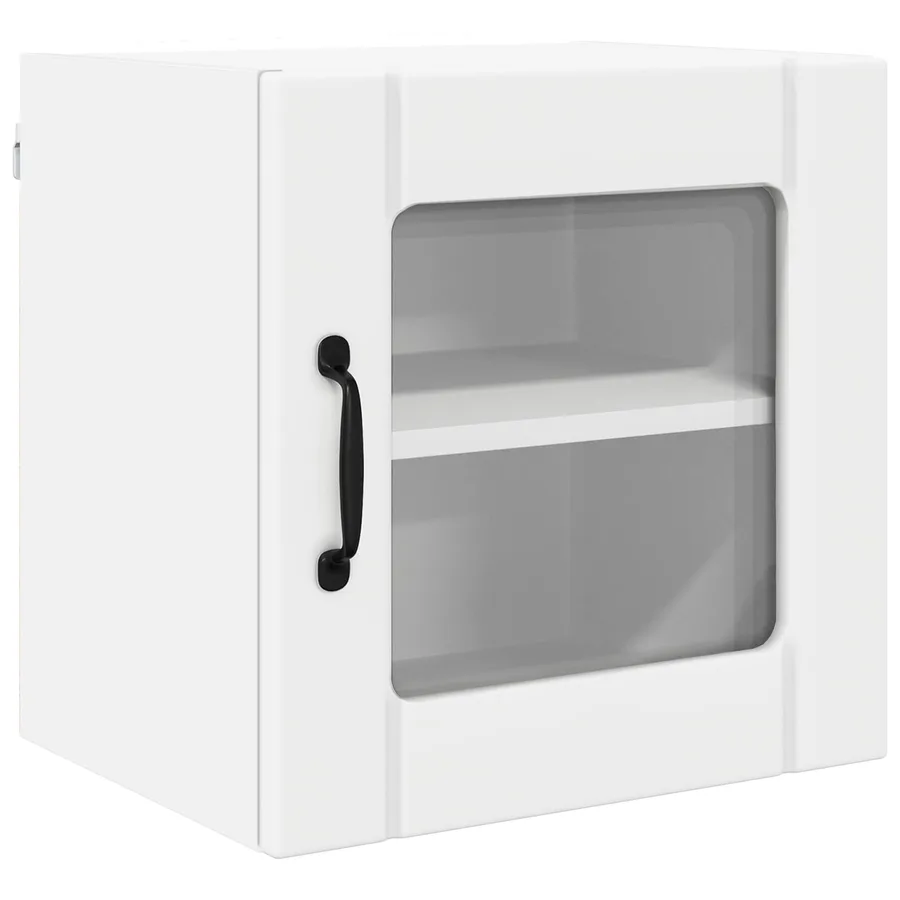 Cabinet en verre mural LUCCA 2 pcs Blanc 40 x 31 x 40 cm - 5