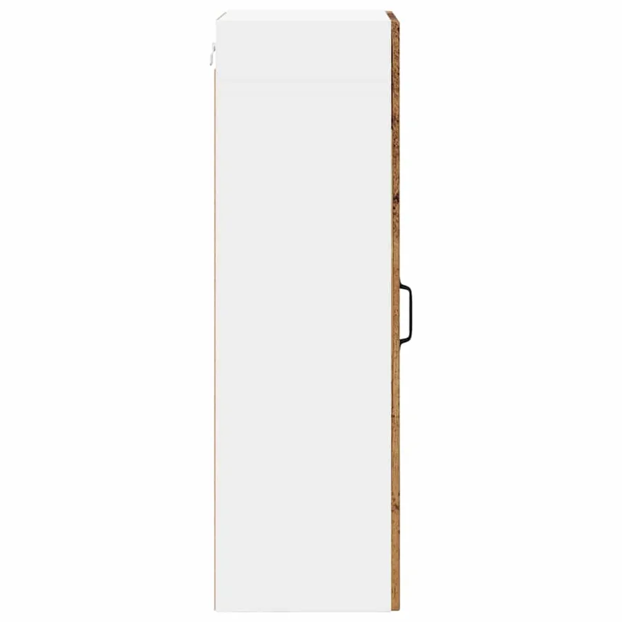 Cabinet en verre mural LUCCA Bois ancien 40 x 31 x 100 cm - 7