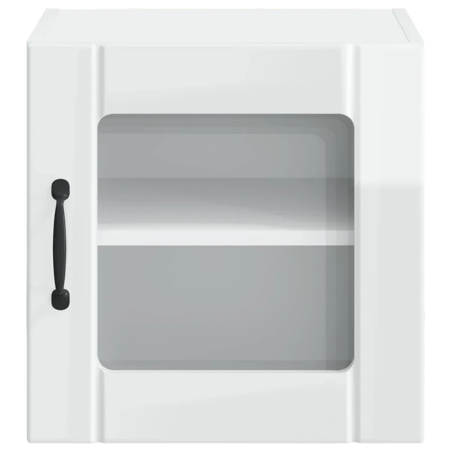 Cabinet en verre mural LUCCA Blanc brillant 40 x 31 x 40 cm - 6
