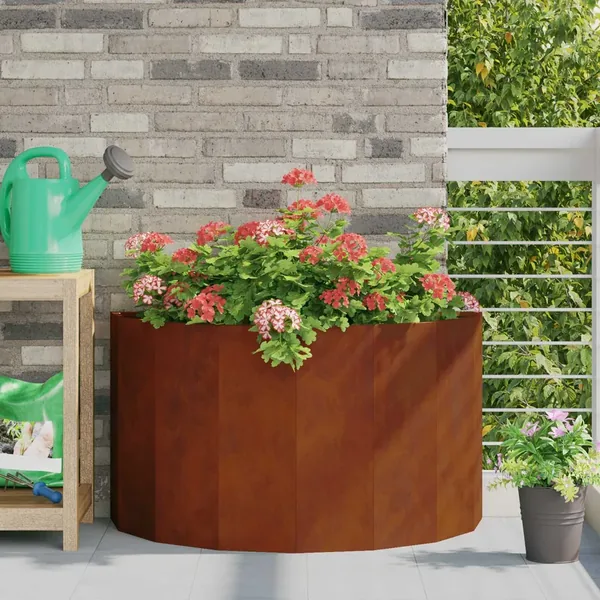 Jardinière Rouillé 90 x 45 x 50 cm Acier patiné