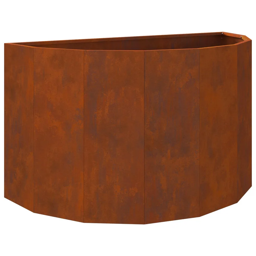 Jardinière Rouillé 90 x 45 x 50 cm Acier patiné - 2