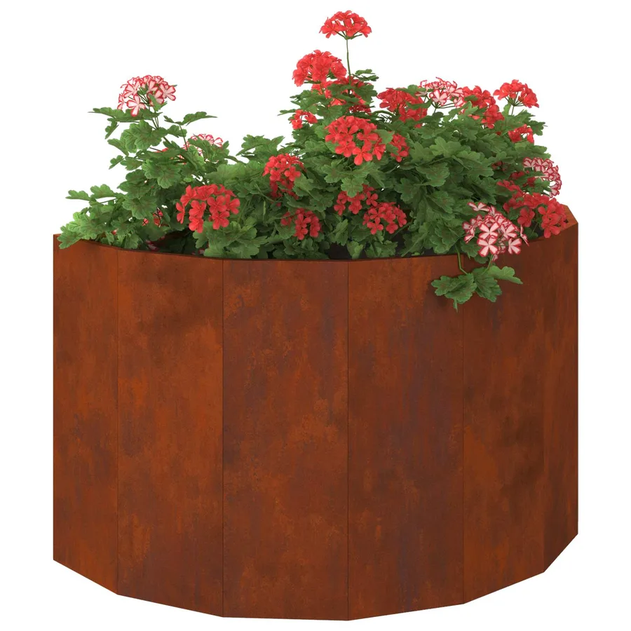 Jardinière Rouillé 90 x 45 x 50 cm Acier patiné - 3