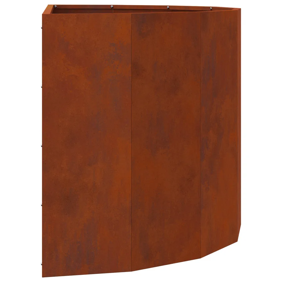 Jardinière Rouillé 90 x 45 x 50 cm Acier patiné - 7