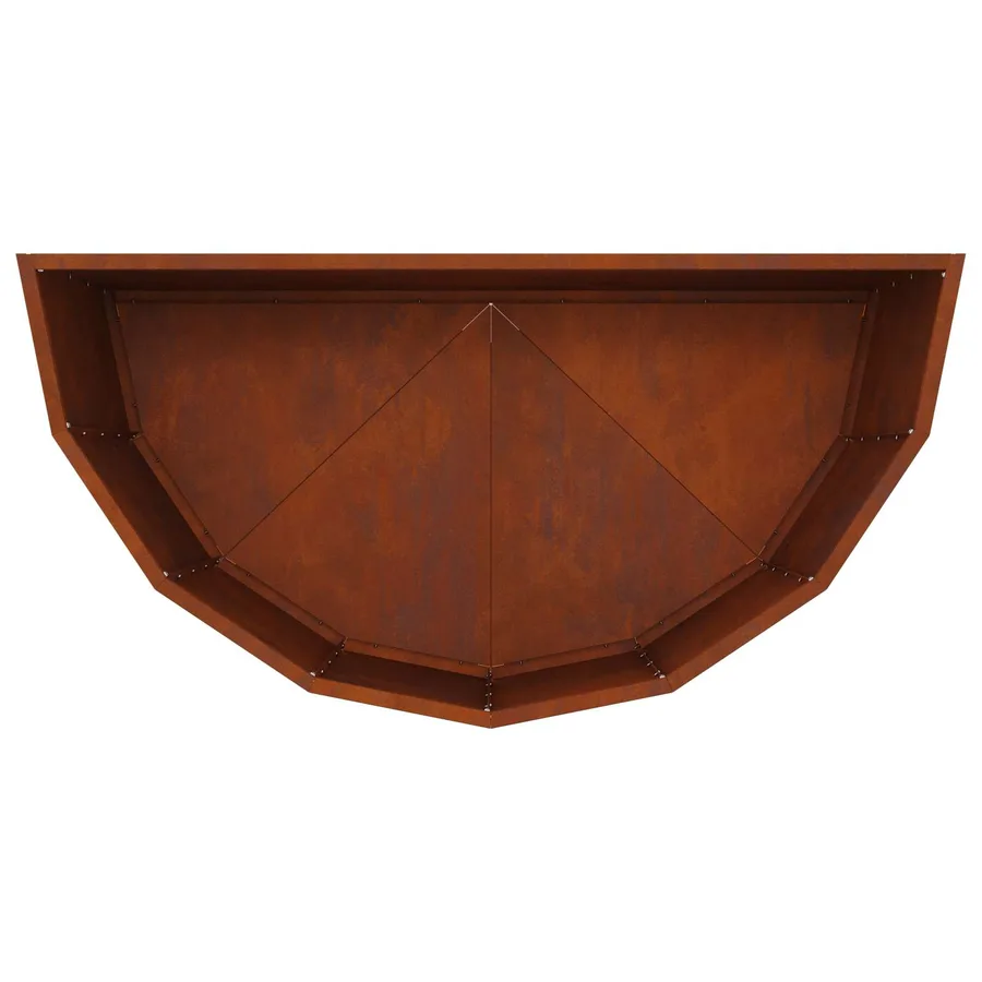 Jardinière Rouillé 90 x 45 x 50 cm Acier patiné - 9