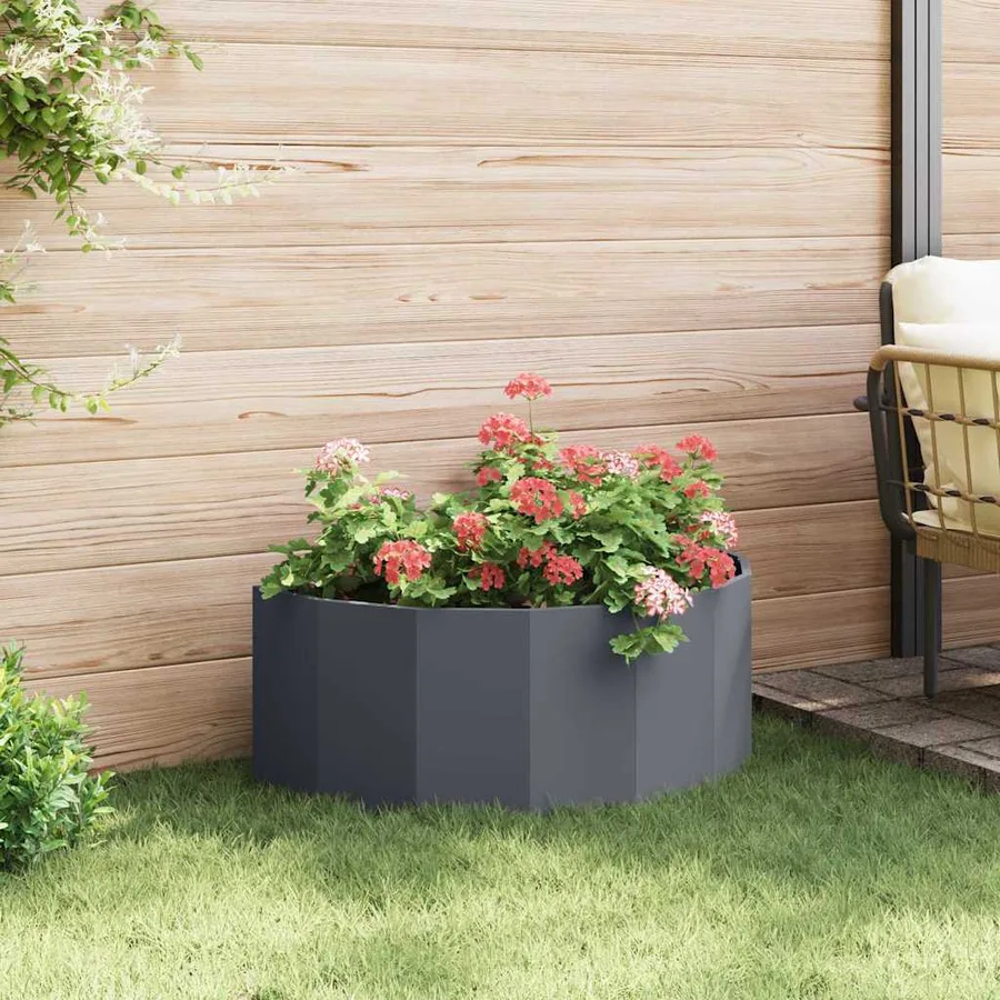 Jardinière Anthracite 90 x 45 x 35 cm Acier - 4
