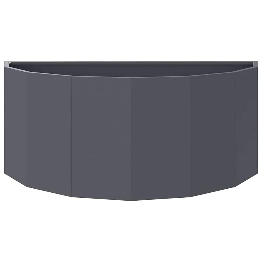 Jardinière Anthracite 90 x 45 x 35 cm Acier - 5