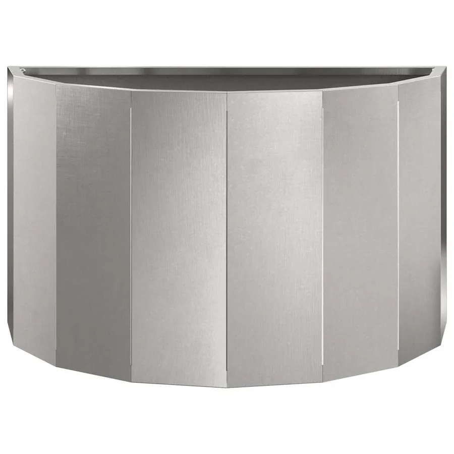 Jardinière Argent 60 x 30 x 35 cm Acier inoxydable - 5