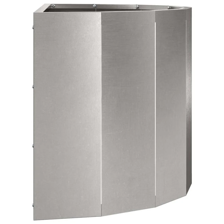 Jardinière Argent 60 x 30 x 35 cm Acier inoxydable - 6