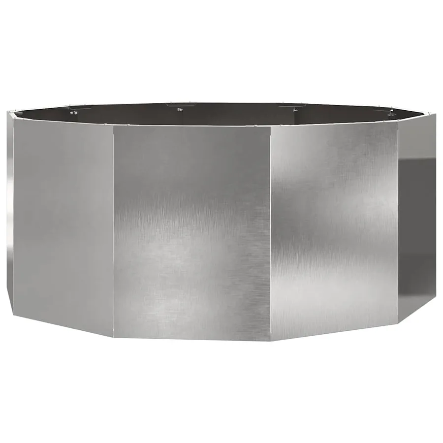 Jardinière Argent 120 x 120 x 50 cm Acier inoxydable - 2