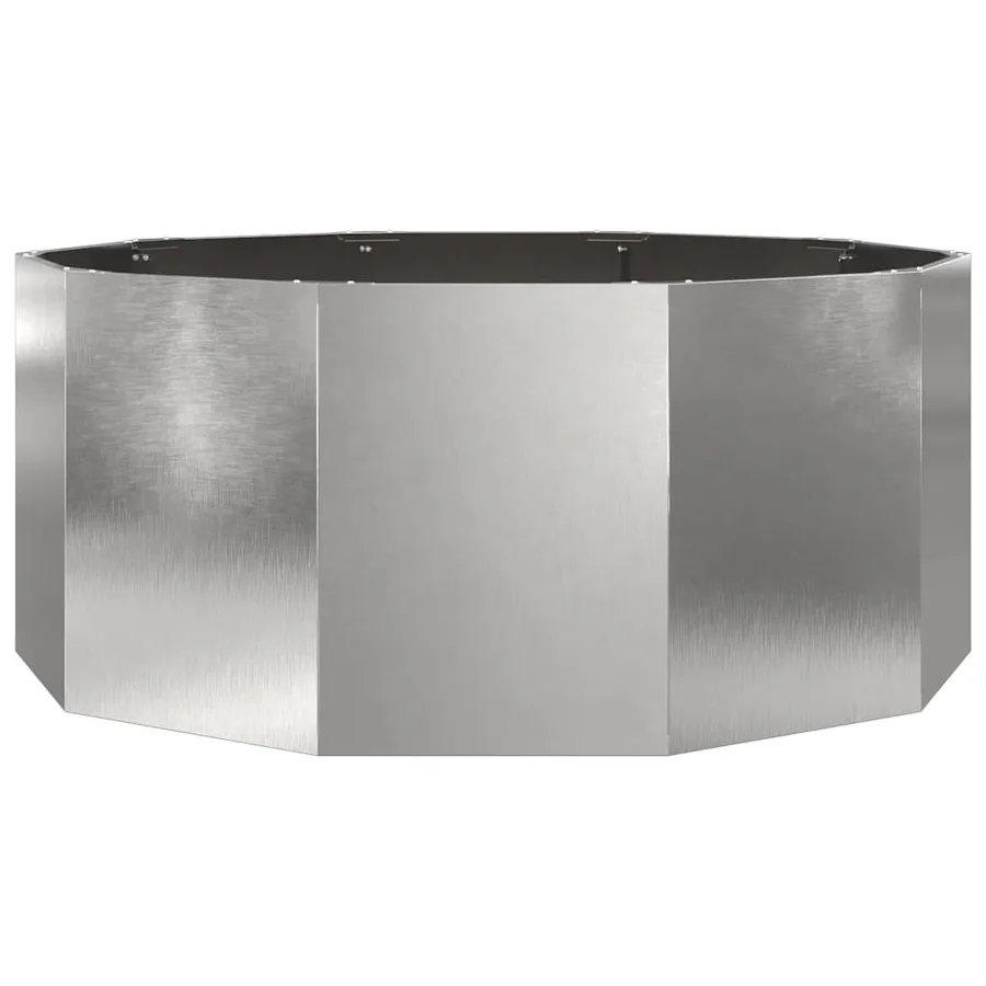 Jardinière Argent 120 x 120 x 50 cm Acier inoxydable - 5