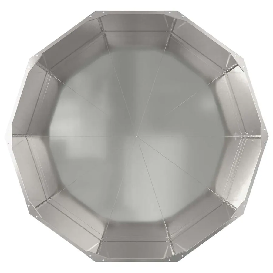 Jardinière Argent 120 x 120 x 50 cm Acier inoxydable - 6
