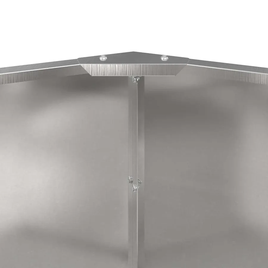 Jardinière Argent 120 x 120 x 50 cm Acier inoxydable - 7