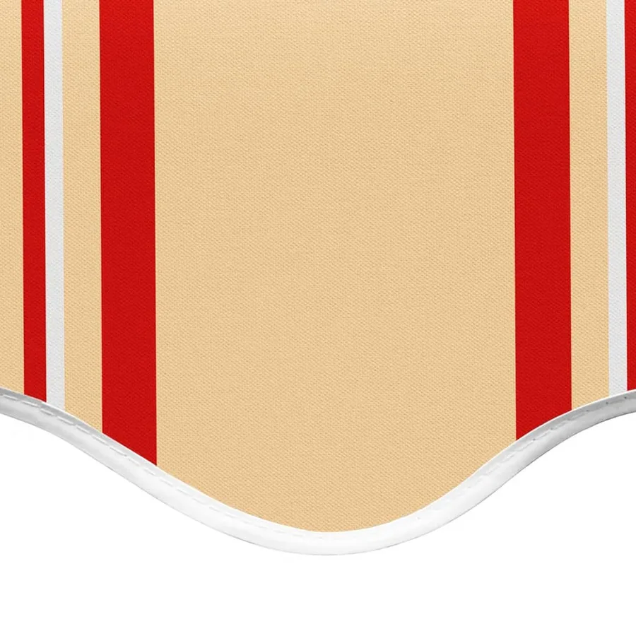 Tissu de remplacement pour auvent jaune et orange 4x3 m polyester - 5
