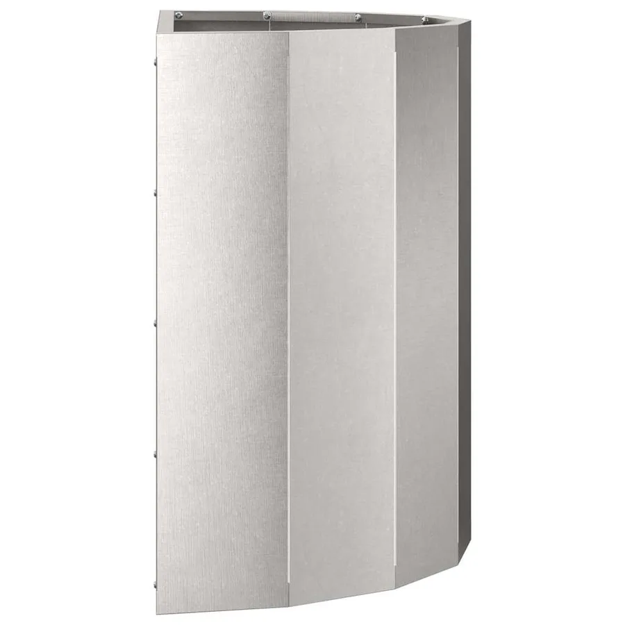 Jardinière Argent 60 x 30 x 50 cm Acier inoxydable - 6