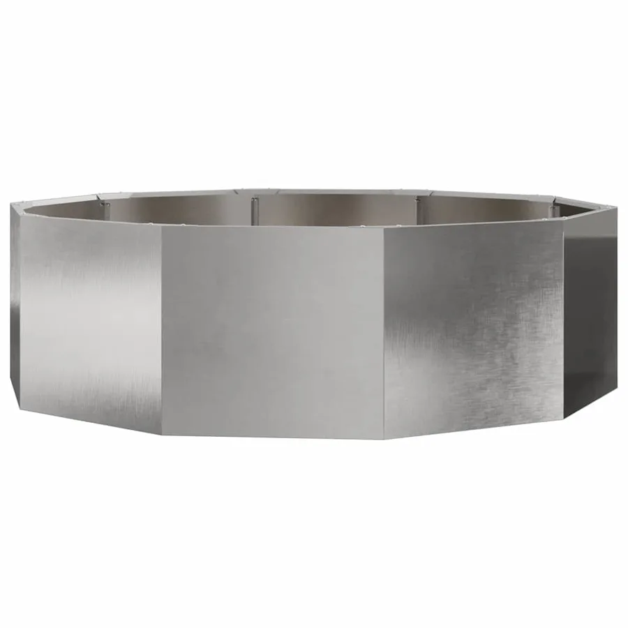 Jardinière Argent 120 x 120 x 35 cm Acier inoxydable - 2