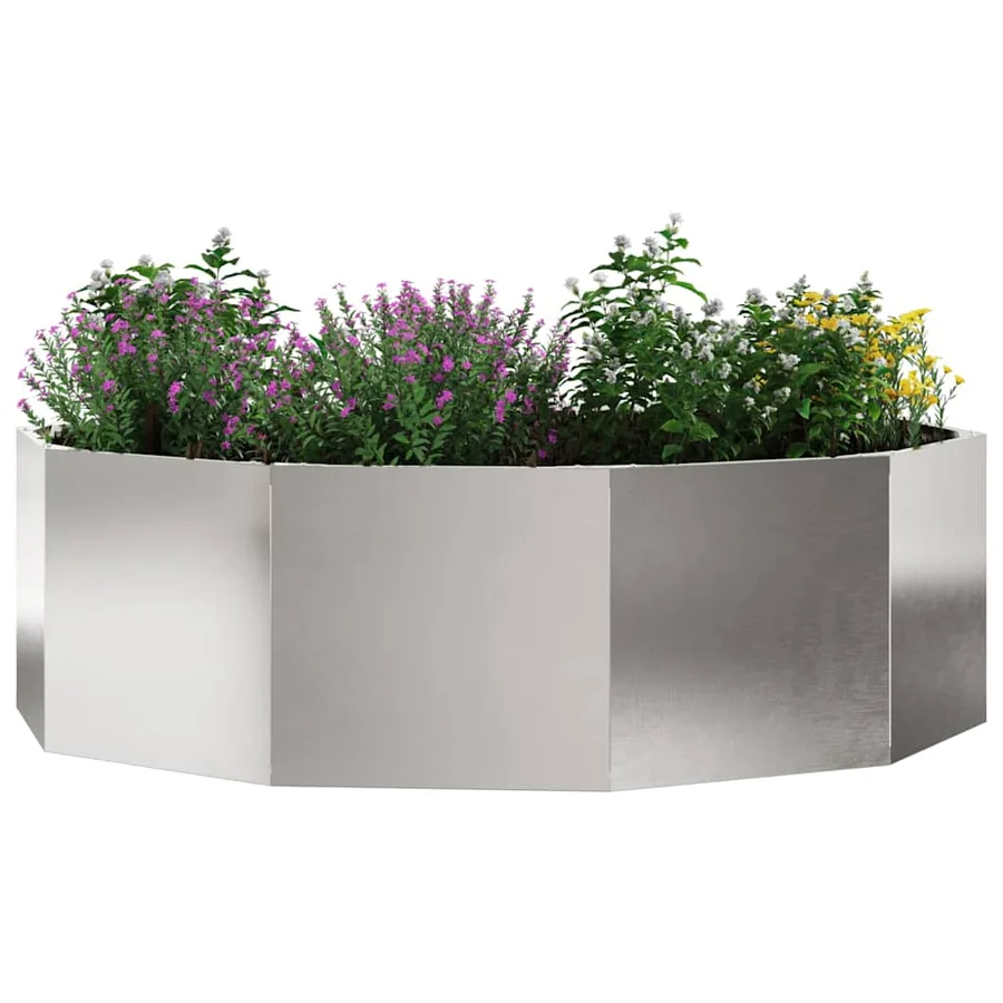 Jardinière Argent 120 x 120 x 35 cm Acier inoxydable - 3