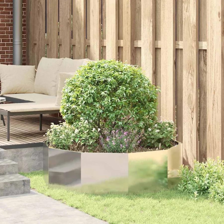 Jardinière Argent 120 x 120 x 35 cm Acier inoxydable - 4