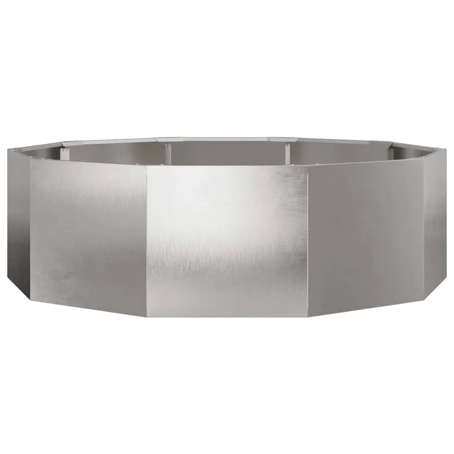 Jardinière Argent 120 x 120 x 35 cm Acier inoxydable - 5