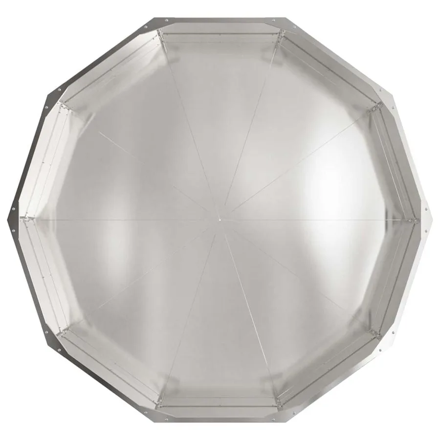 Jardinière Argent 120 x 120 x 35 cm Acier inoxydable - 6