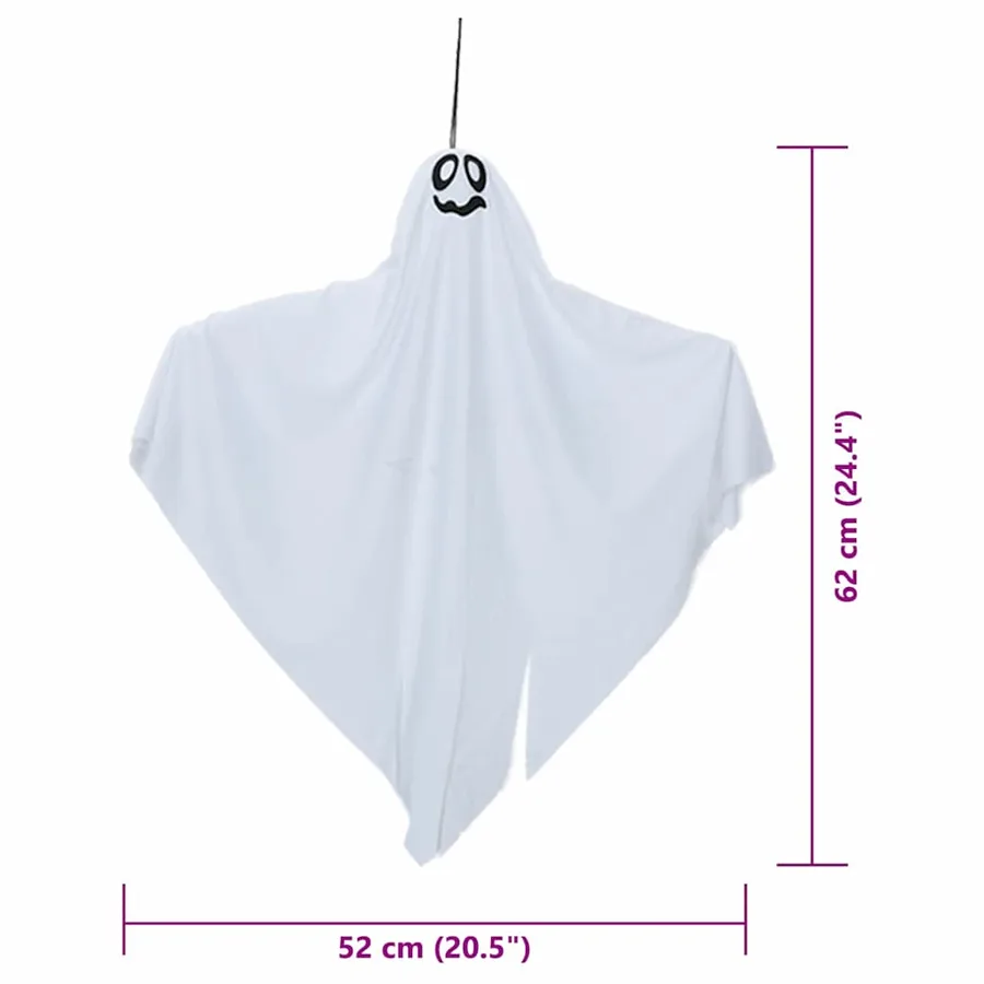 Fantôme Suspendu Halloween 3 pcs Blanc 52 x 62 cm Polyester - 6