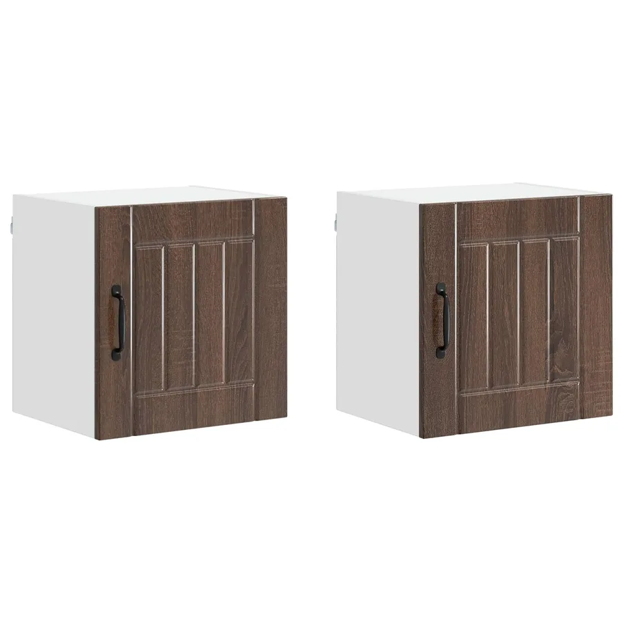 Meuble mural LUCCA 2 pcs Chêne brun 40 x 31 x 40 cm - 2