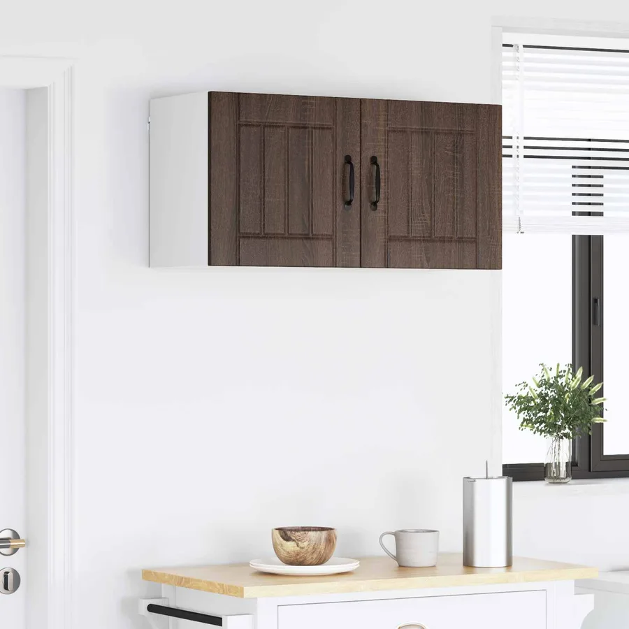 Meuble mural LUCCA 2 pcs Chêne brun 40 x 31 x 40 cm - 4