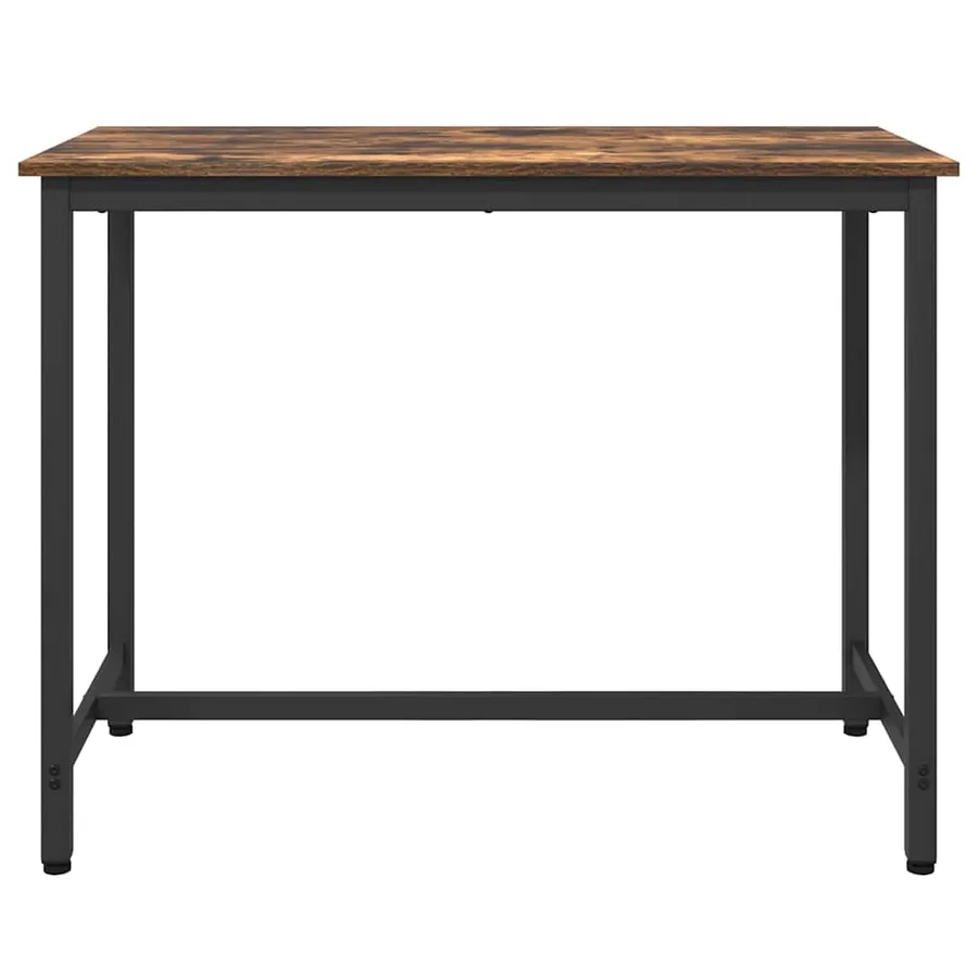table Chêne fumé 100 x 50 x 76,5 cm Bois d'ingénierie et acier - 3
