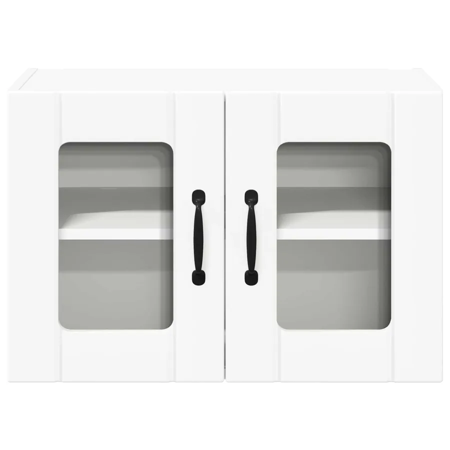 Cabinet en verre mural LUCCA 2 pcs Blanc 60 x 31 x 40 cm - 7