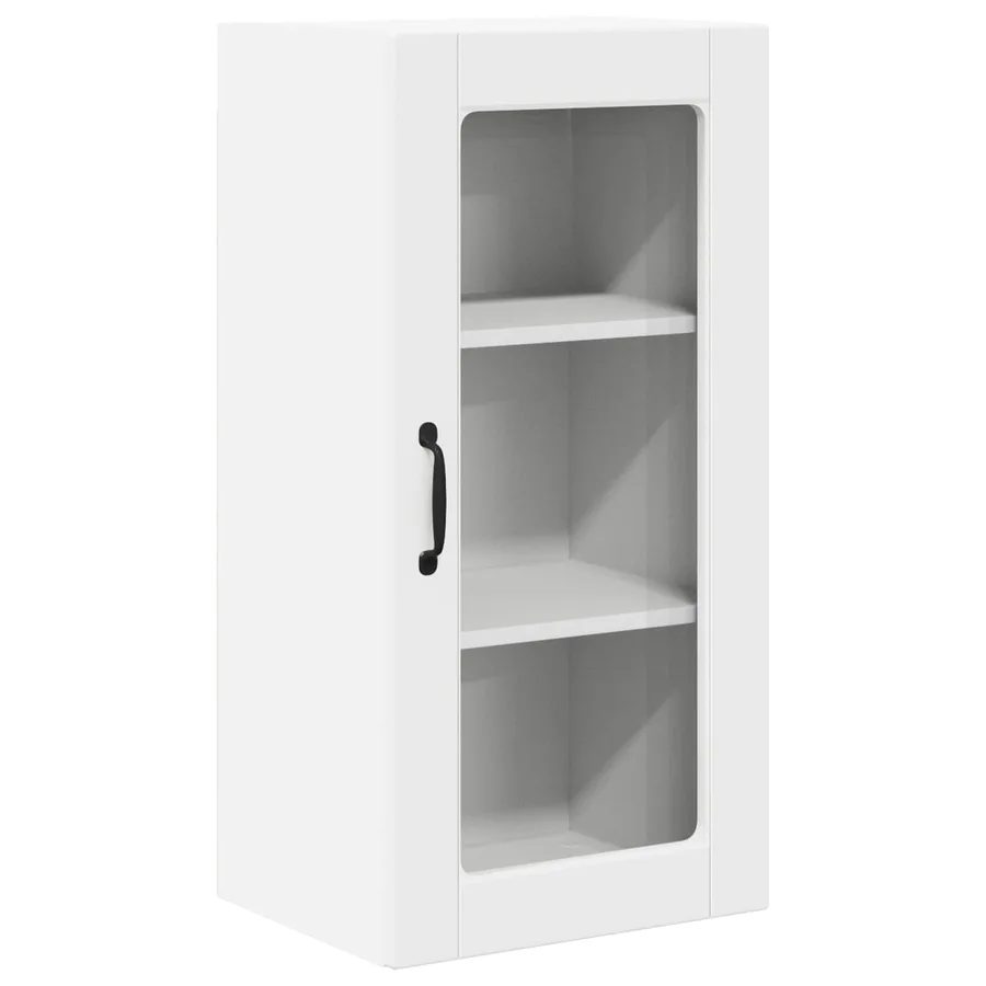 Cabinet en verre mural LUCCA Blanc 40 x 31 x 80 cm - 2