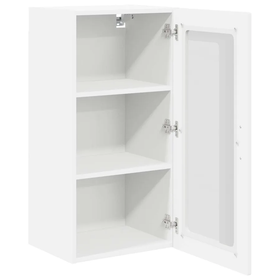 Cabinet en verre mural LUCCA Blanc 40 x 31 x 80 cm - 5