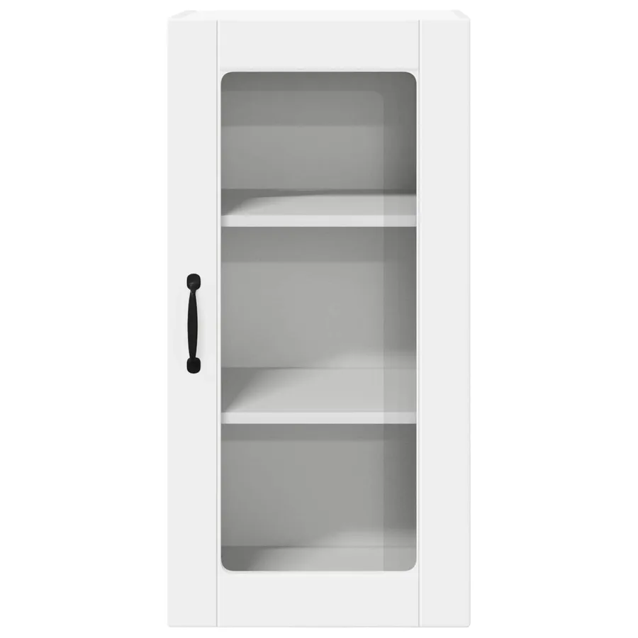 Cabinet en verre mural LUCCA Blanc 40 x 31 x 80 cm - 6