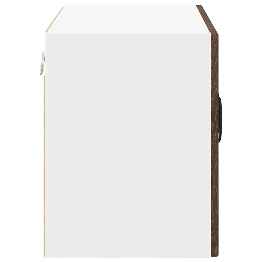 Cabinet en verre mural LUCCA Chêne brun 60 x 31 x 40 cm - 7