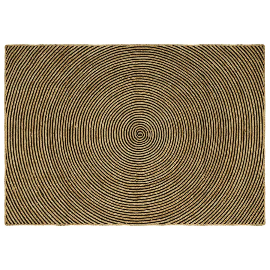 Tapis de surface Noir 240 x 340 cm Jute