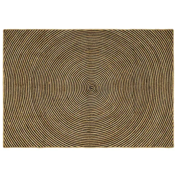 Tapis de surface Noir 240 x 340 cm Jute