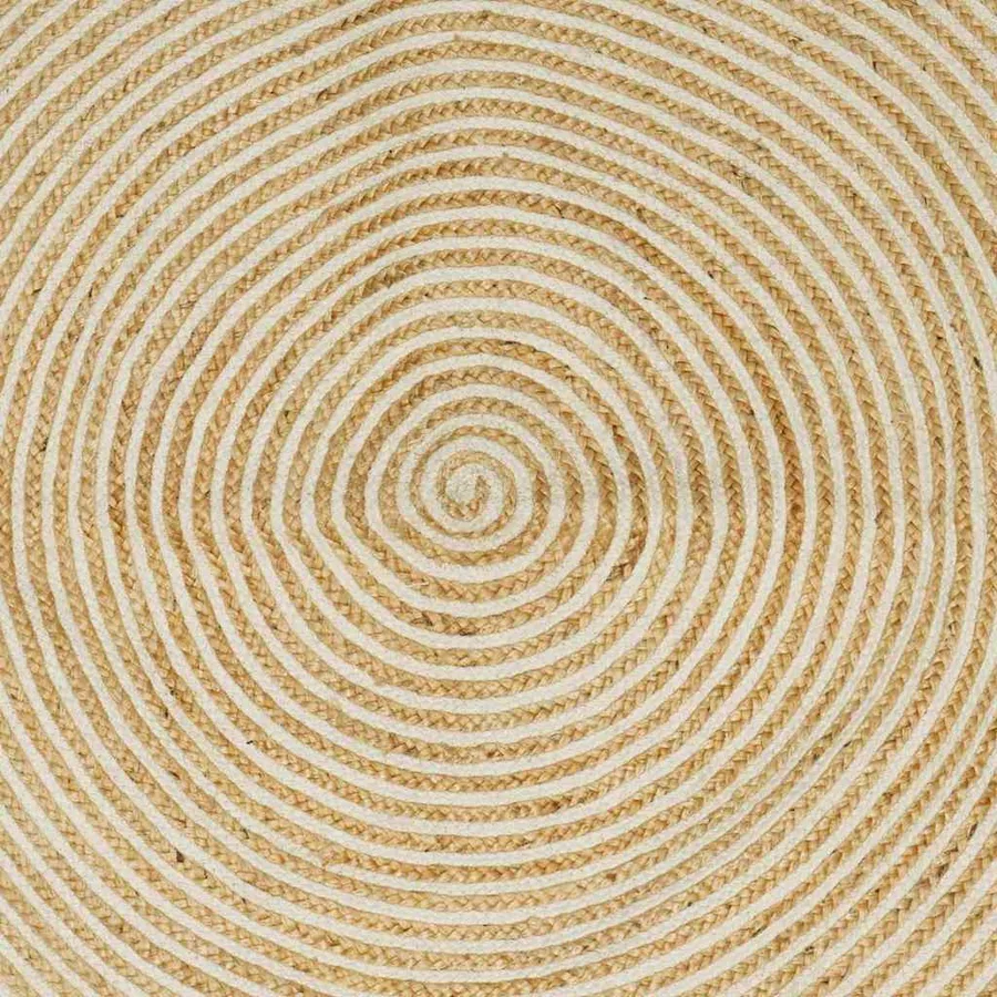 Tapis de surface Blanc 240 x 340 cm Jute - 4