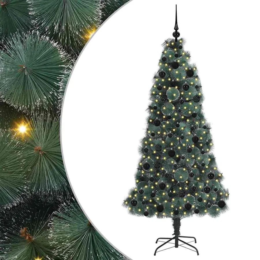 Arbre de Noël artificiel pré-éclairé avec ensemble de boules - 2