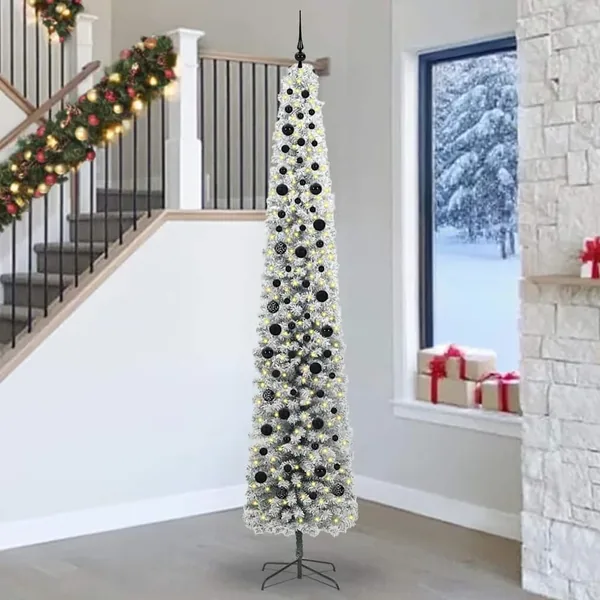 Sapin de Noël artificiel Vert 270 cm PVC et acier et plastique