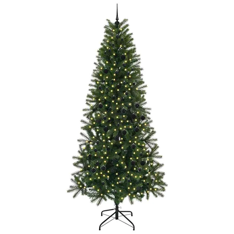 Sapin de Noël artificiel avec 300 LED Vert 240 cm PE et PVC - 3